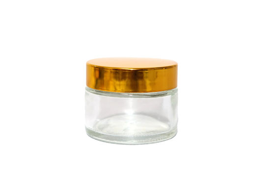 30ML Clear Glass Cream Jars with Screw Caps Makeup Containers