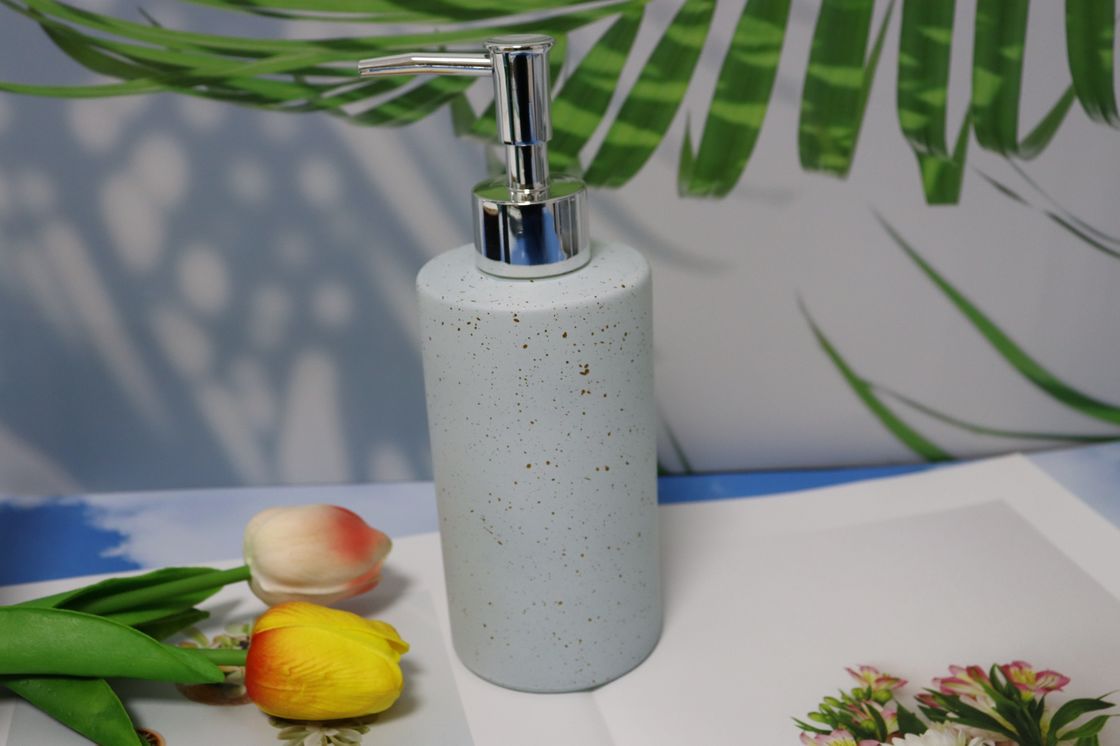 350ml Elegant Glass Soap Dispenser Transparent Reusable Bathroom Accessory