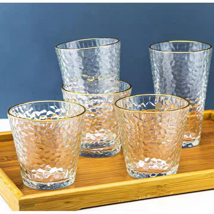 Clear Glass Drinking Cup Set Perfect For Daily Enjoyment