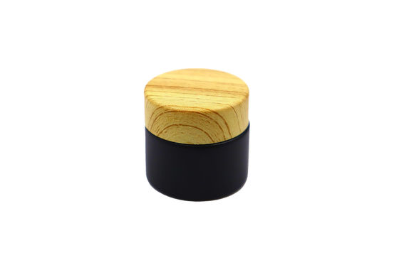 Jarrón de crema cosmética de vidrio transparente de 10 ml con tapa de tornillo para envases para el cuidado de la piel