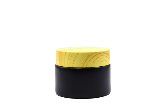 Jarrón cosmético de vidrio de vidrio de punta de tornillo transparente de 30 ml para cuidado de la piel de lujo