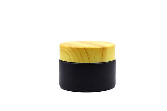 Jarrones cosméticos de vidrio transparente de 50 ml con tapas de tornillo para envases cosméticos